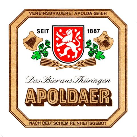 apolda ap-th apoldaer quad 2a (185-8eckiger goldrahmen) 